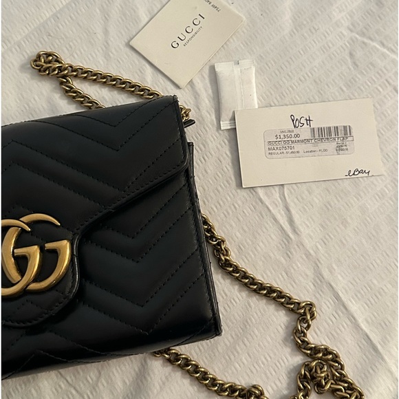 Gucci Marmont Chevron flap - Picture 4 of 11